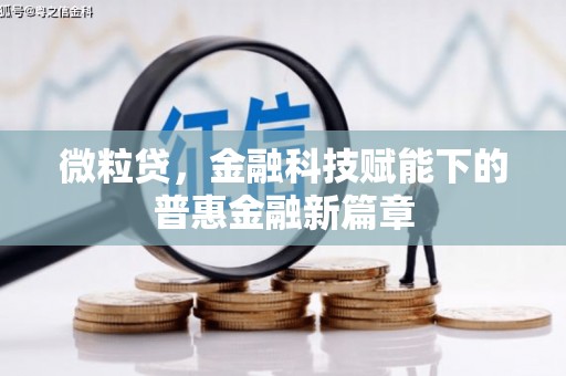 荣县微粒贷，金融科技赋能下的普惠金融新篇章