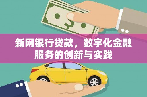 荣县新网银行贷款，数字化金融服务的创新与实践