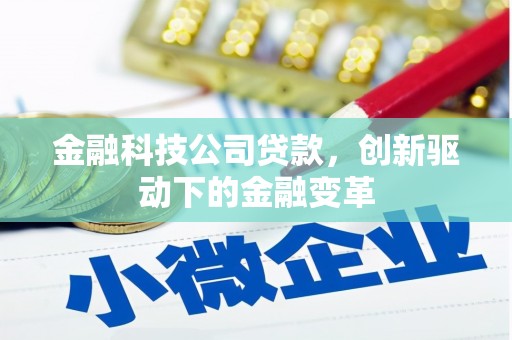 荣县金融科技公司贷款，创新驱动下的金融变革
