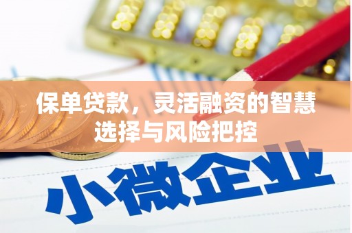 荣县保单贷款，灵活融资的智慧选择与风险把控