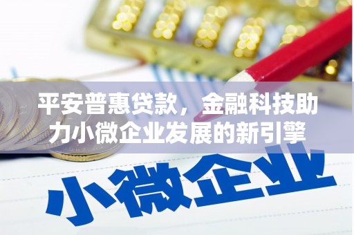 荣县平安普惠贷款，金融科技助力小微企业发展的新引擎