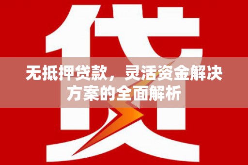 荣县无抵押贷款，灵活资金解决方案的全面解析