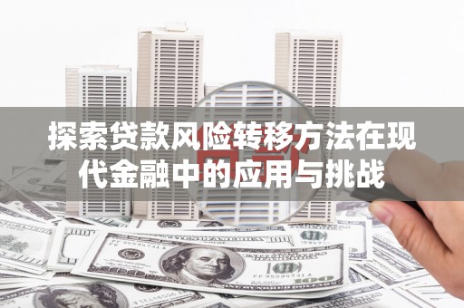 荣县探索贷款风险转移方法在现代金融中的应用与挑战