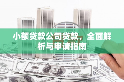 荣县小额贷款公司贷款，全面解析与申请指南