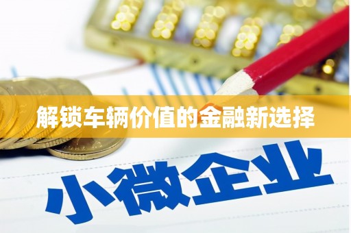 荣县解锁车辆价值的金融新选择