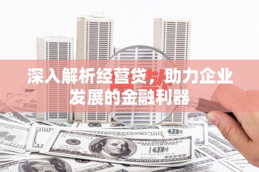 荣县深入解析经营贷，助力企业发展的金融利器