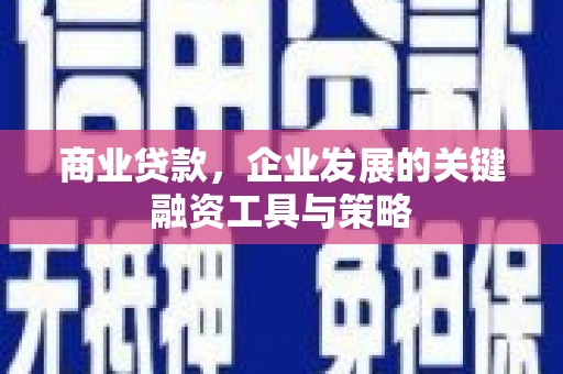 荣县商业贷款，企业发展的关键融资工具与策略