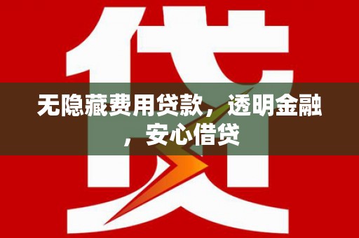 荣县无隐藏费用贷款，透明金融，安心借贷