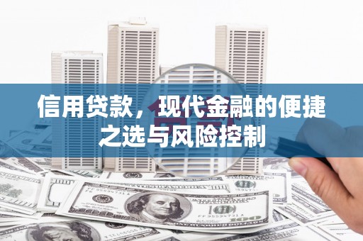 荣县信用贷款，现代金融的便捷之选与风险控制