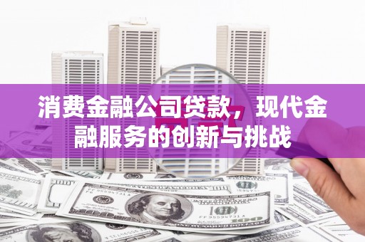 荣县消费金融公司贷款，现代金融服务的创新与挑战