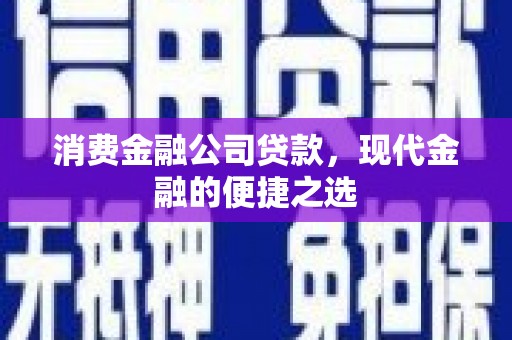 荣县消费金融公司贷款，现代金融的便捷之选