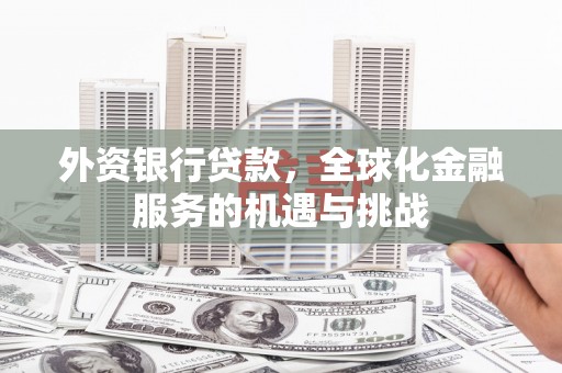 荣县外资银行贷款，全球化金融服务的机遇与挑战