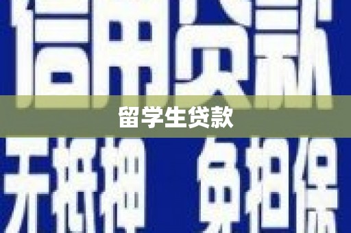 荣县留学生贷款
