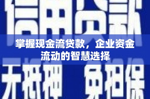 荣县掌握现金流贷款，企业资金流动的智慧选择