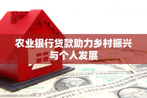 荣县农业银行贷款助力乡村振兴与个人发展
