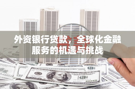 荣县外资银行贷款，全球化金融服务的机遇与挑战