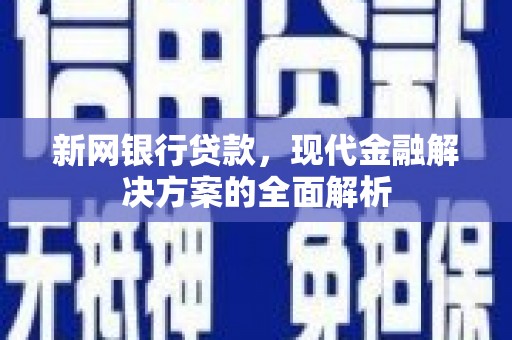 荣县新网银行贷款，现代金融解决方案的全面解析