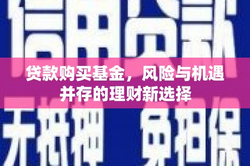 荣县贷款购买基金，风险与机遇并存的理财新选择