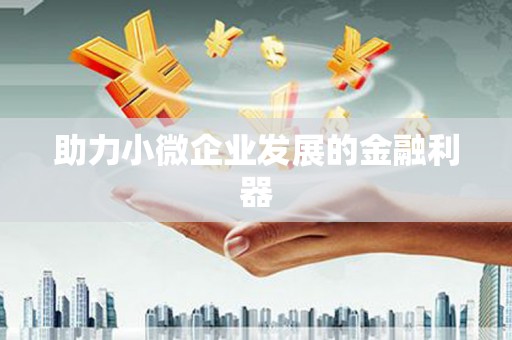 荣县助力小微企业发展的金融利器