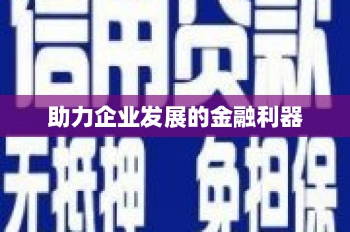 荣县助力企业发展的金融利器